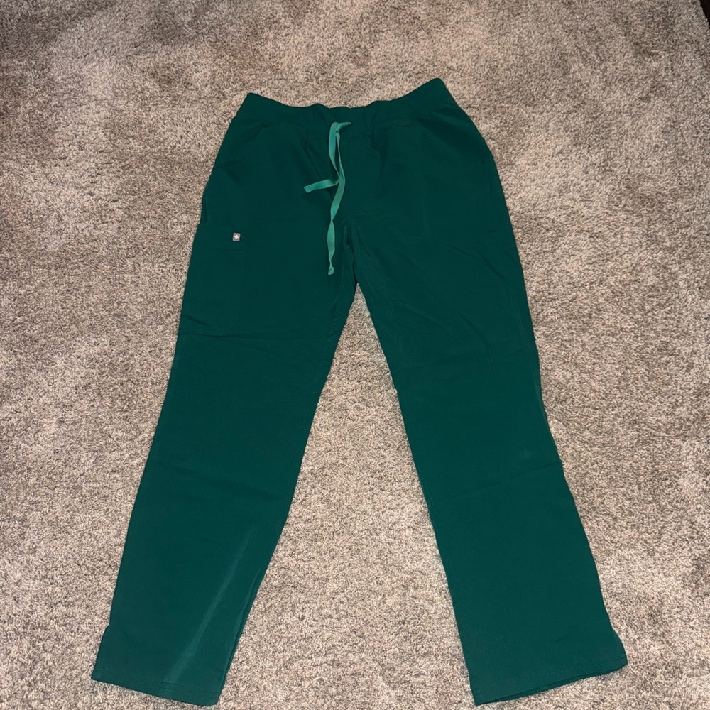 Figs Womens Hunter Green Kade Scrubs